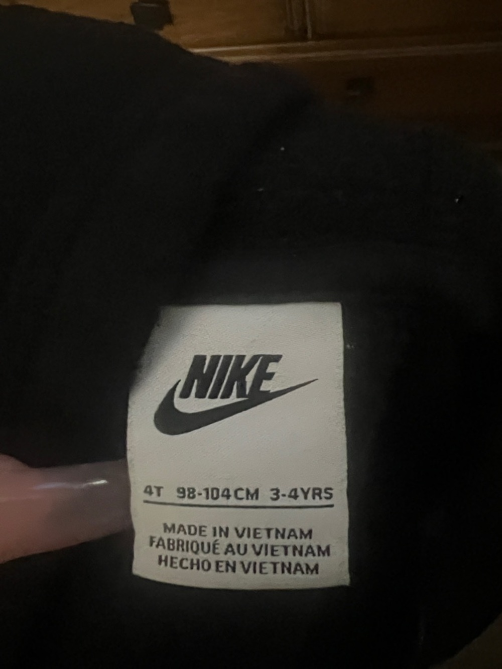 Nike Black Kids Zip-Up Hoodie Jacket - Picture 2 of 2